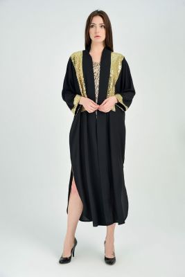  Sense Gold Önü Payetli Kimono | Kmn31597