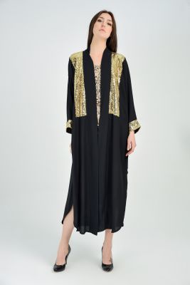  Sense Gold Önü Payetli Kimono | Kmn31597