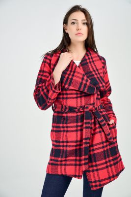  Kıremıt Uzun Kol Belden Eklli Yaka Biye Elbise | Elb31495
