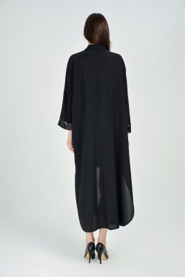  Siyah Önü Payetli Kimono | Kmn31597