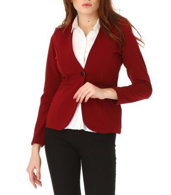  Bordo İc Astari Dantel Ceket | Ckt17927