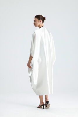  Sense Beyaz Saten Plaj Kimono | ELB33597