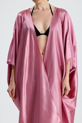  Sense Pudra Saten Plaj Kimono | ELB33597