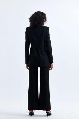  Sense Siyah Kadın Takım Elbise Ceket Ve Pantolon | TK34239
