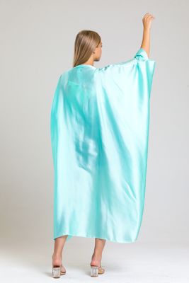  Sense Mint Saten Şifon Plaj Kimono | ELB33597