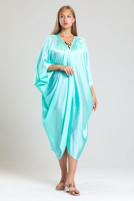  Sense Mint Saten Şifon Plaj Kimono | ELB33597