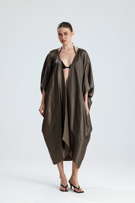  Sense Vizon Saten Plaj Kimono | ELB33597