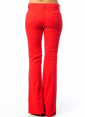  Kırmızı İspanyol Paça Pantolon | Pnt16900