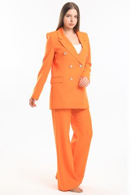  Sense Oranj İçi Astarlı  Hürrem Kumaş Oversize Blazer Ceket | Ckt34236