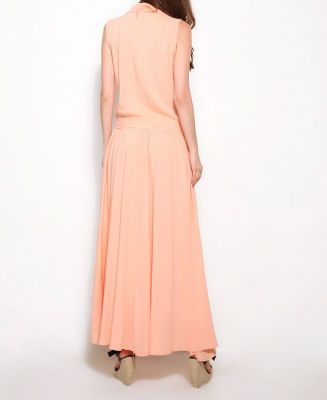  Somon Pat Detaylı Elbise | Elb12528